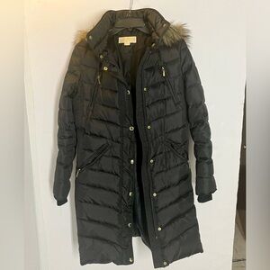 Michael Kors Long Puffer Coat with Hood